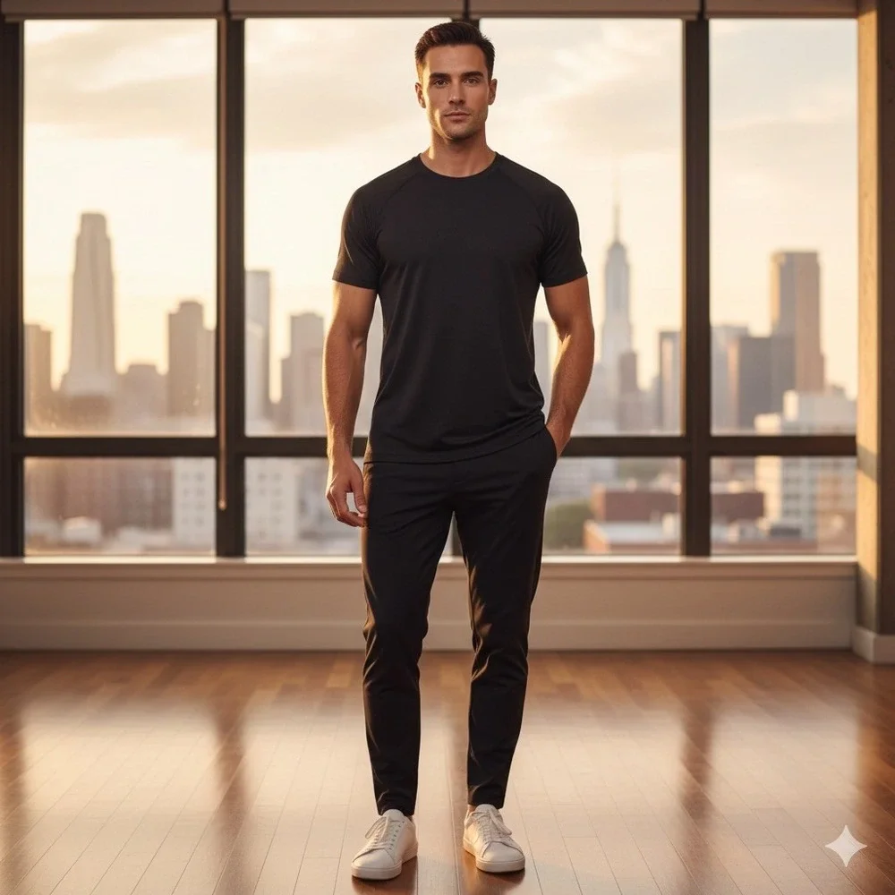 Lululemon Men's Black Short Sleeve Athletic Tee Shirt Run Gym Size L‎ Swift Tech